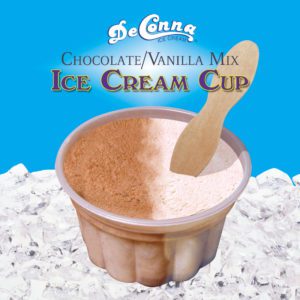 Chocolate and Vanilla Ice Cream Cup
