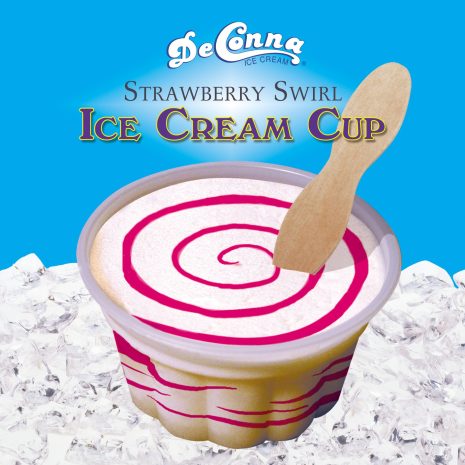 Strawberry Swirl Ice Cream Cup