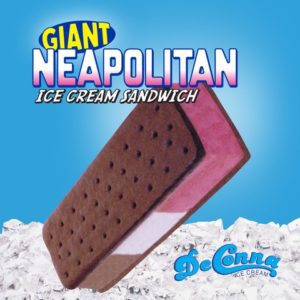 Neapolitan Ice Cream Sandwich