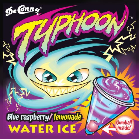 Blue Raspberry Lemonade Typhoon Ice Cream Cone