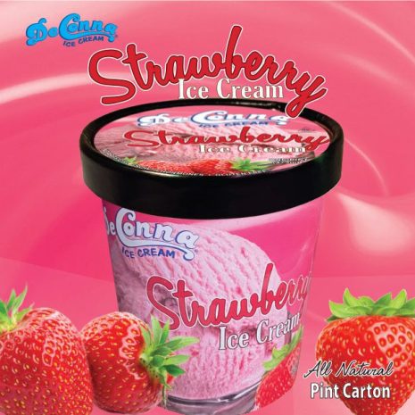 Strawberry ice cream pint