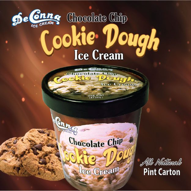 Chocolate chip cookie dough ice cream pint