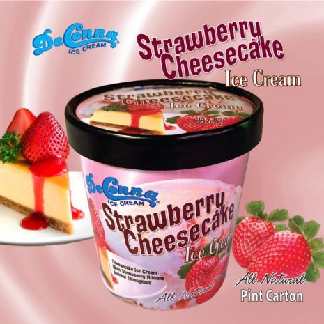 strawberry cheesecake ice cream pint