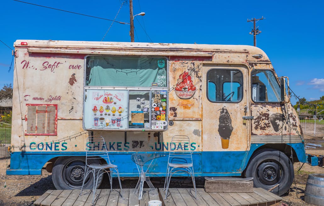 A classic ice cream truck 