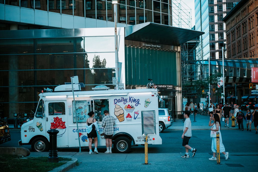 ice cream truck prime location