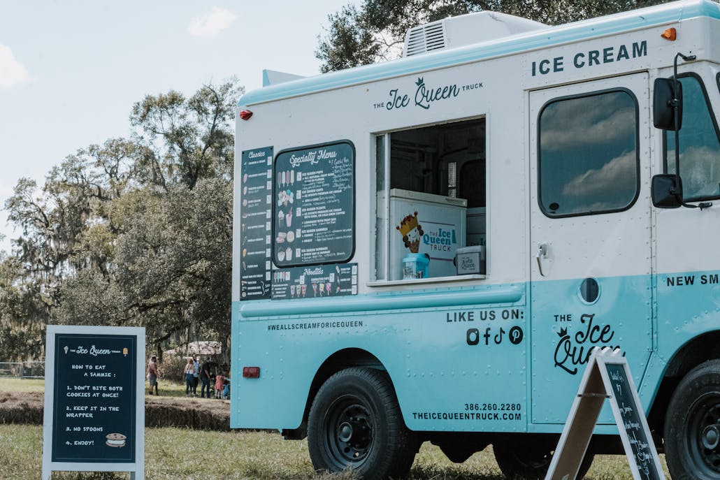 An ice cream truck