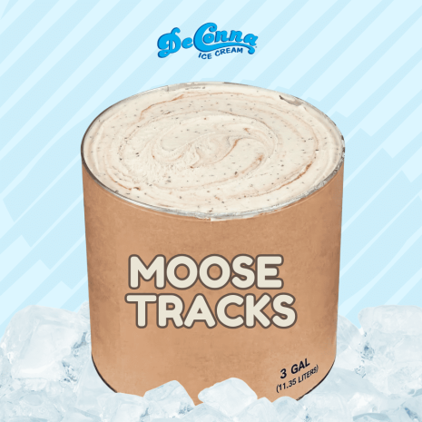 Moose Tracks Ice Cream 3 Gallon Tub _ DeConna